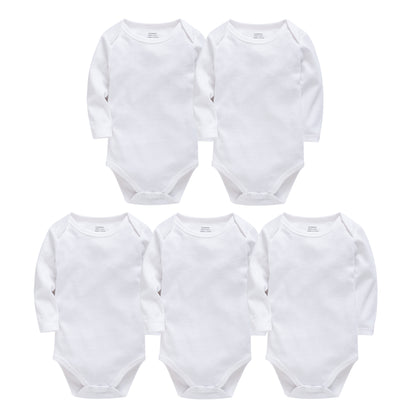 Baby Onesies, Pure Cotton Long-sleeved Solid Color Baby Romper