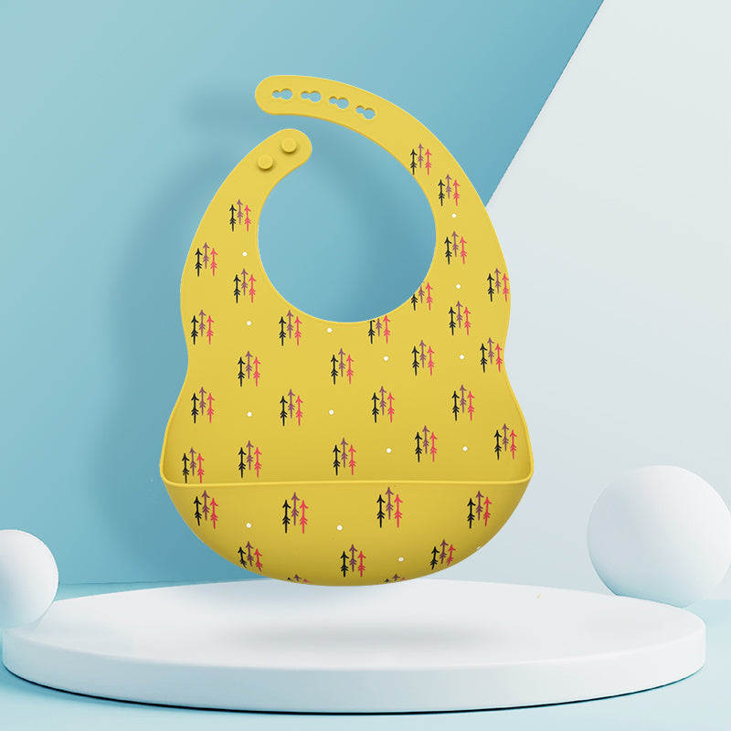 Silicone baby eating bib