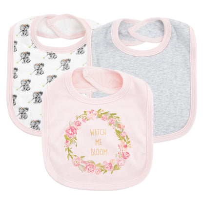 Absorbent Baby Bib Set with Bonus Drool Towels