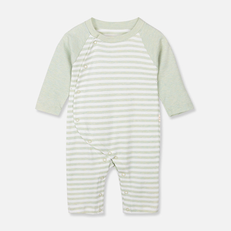 Partial breasted baby jumpsuit