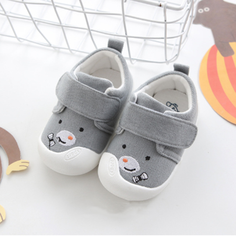 Baby Toddler Shoes Small Cloth Shoes Cute Cartoon Embroidery