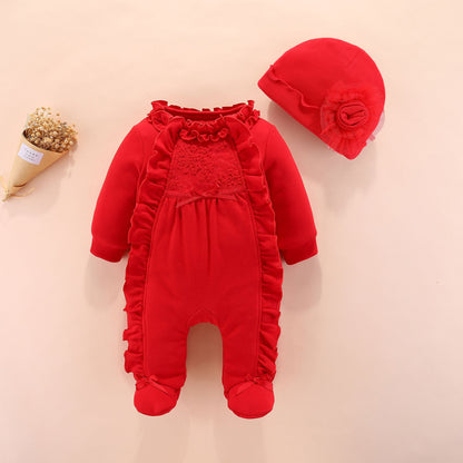 CozyBear HugSuit: Toasty Padded Romper