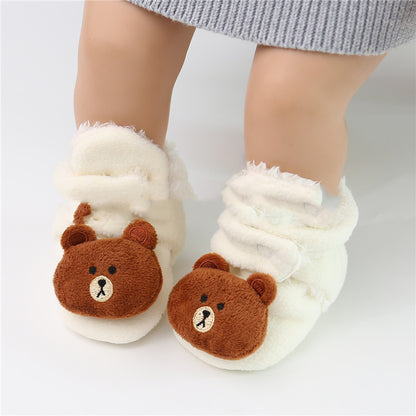 CozyCuddle Plush Floor Shoes: Snuggly Warmth for Tiny Tots