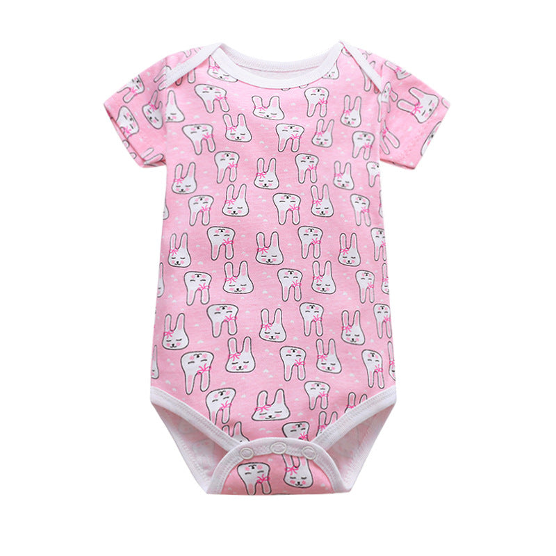 Cotton triangle baby jumpsuit