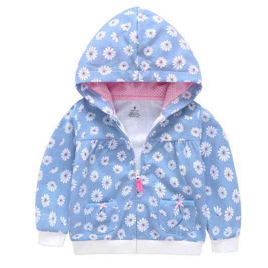 Sweet Snuggle: Candy Color Hooded Zipper Coat