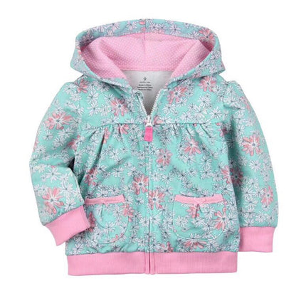 Sweet Snuggle: Candy Color Hooded Zipper Coat