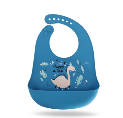 Silicone Baby Eating Bib Stereo Waterproof