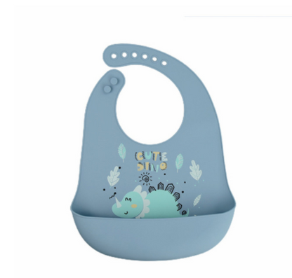 Silicone Baby Eating Bib Stereo Waterproof