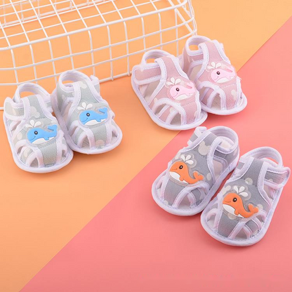 Baby Footsteps: Comfort Cloth Sole Sandals