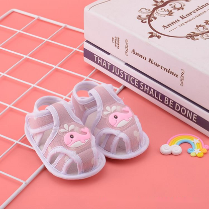 Baby Footsteps: Comfort Cloth Sole Sandals