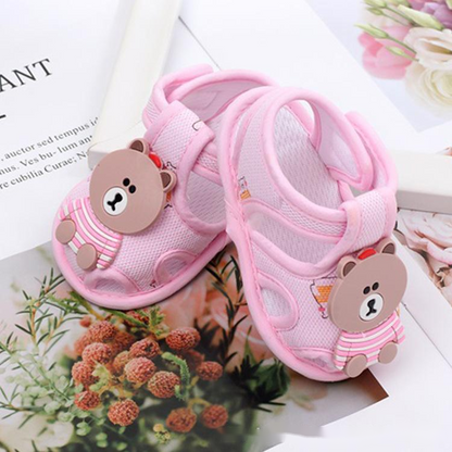 Baby Footsteps: Comfort Cloth Sole Sandals