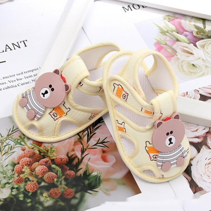 Baby Footsteps: Comfort Cloth Sole Sandals