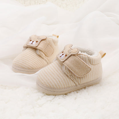 Cozy Cub Velveteen Baby Booties