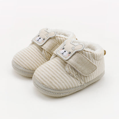 Cozy Cub Velveteen Baby Booties