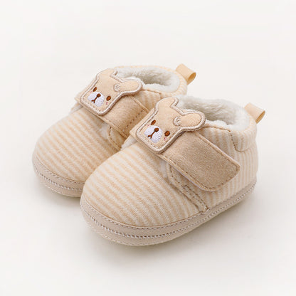 Cozy Cub Velveteen Baby Booties