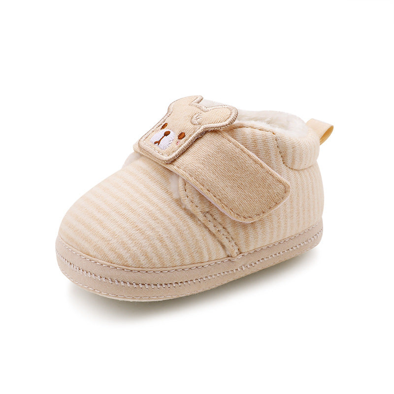 Cozy Cub Velveteen Baby Booties