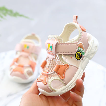 Cartoon Cuties Microfiber Toddler Sandals