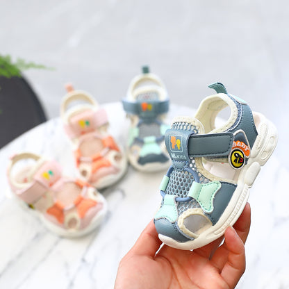 Cartoon Cuties Microfiber Toddler Sandals