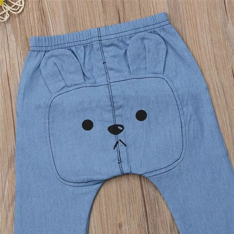 Tiny Trendsetter: Unisex Baby Denim Joggers