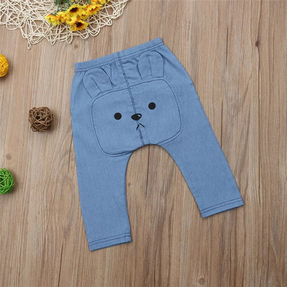 Tiny Trendsetter: Unisex Baby Denim Joggers