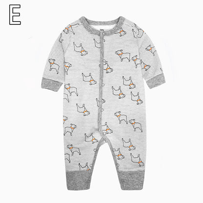 Little Explorer Boxer Romper: Cozy Long-Sleeved