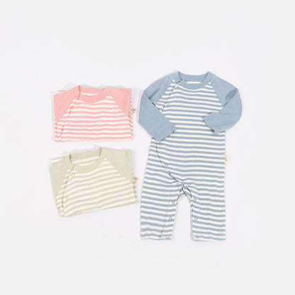 Partial breasted baby jumpsuit