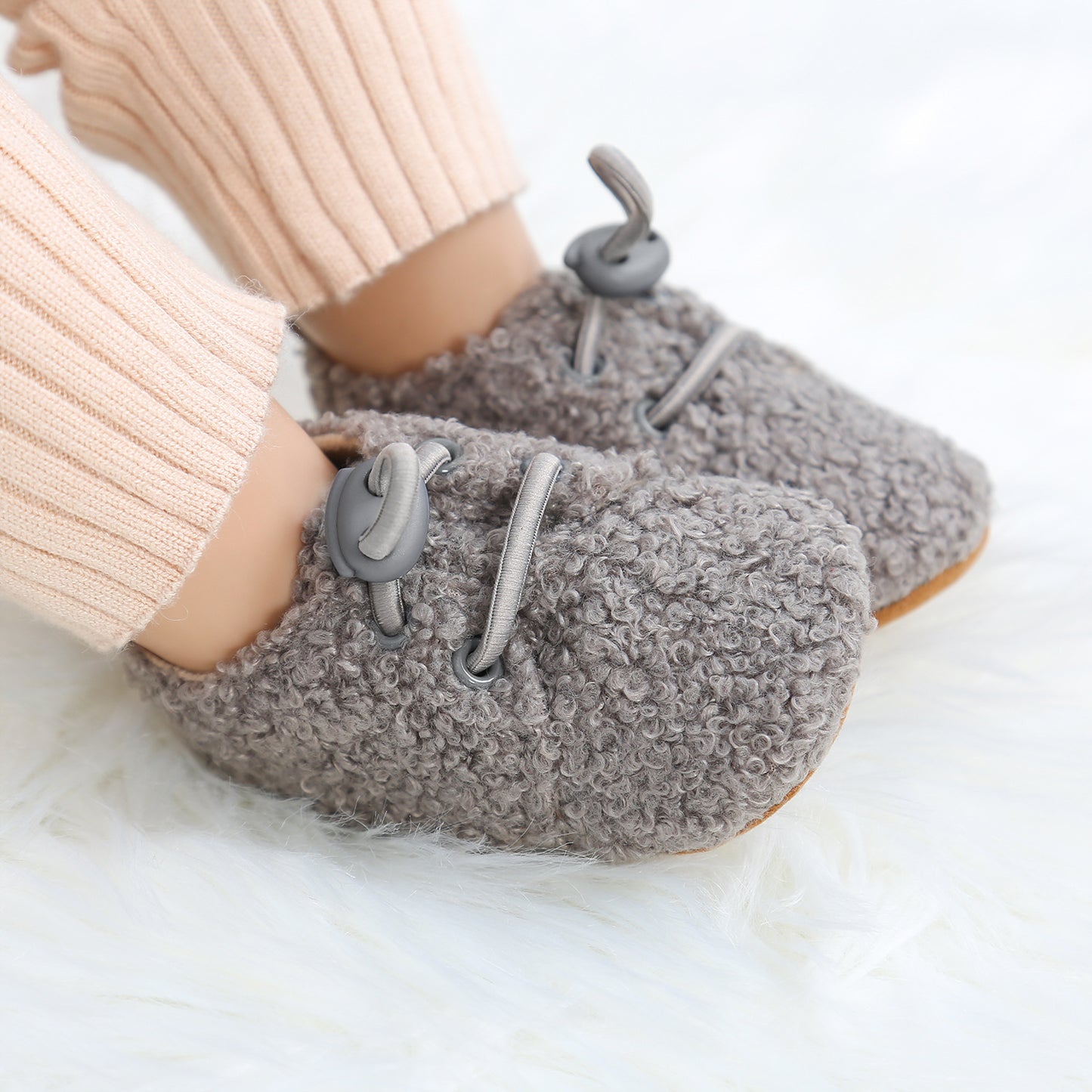 SnugglePaws Cozy Warm Toddler Shoes - Plush Soft Sole Booties