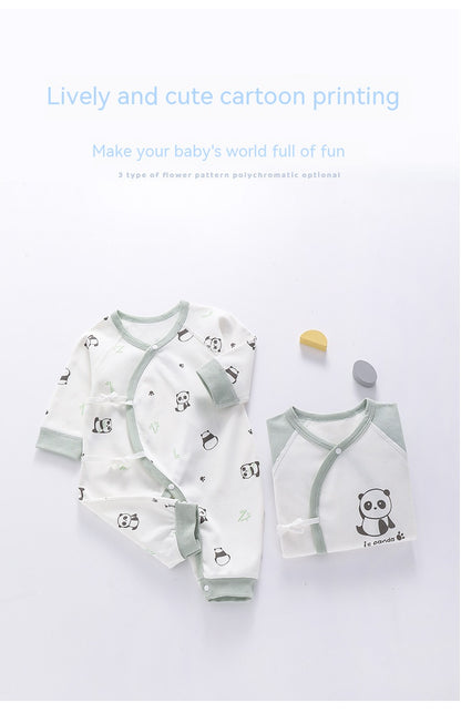 Newborn Clothes Pure Cotton Boneless Baby Jumpsuit Four Seasons Bandage