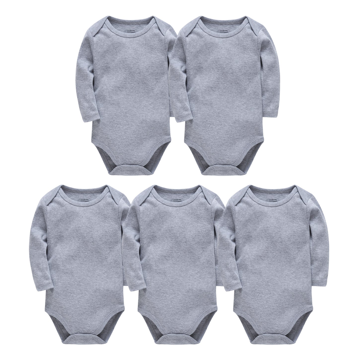 Baby Onesies, Pure Cotton Long-sleeved Solid Color Baby Romper