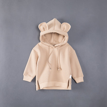 Cuddle Cub: Plush Fleece-Lined Hooded Hoodie for Toasty Tots