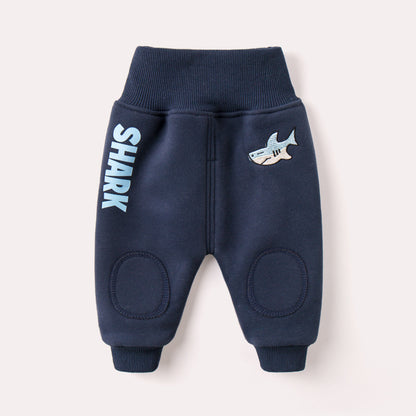 Velvet SnugglePants: Baby’s Winter Warmth Plus Velvet Big PP Trousers