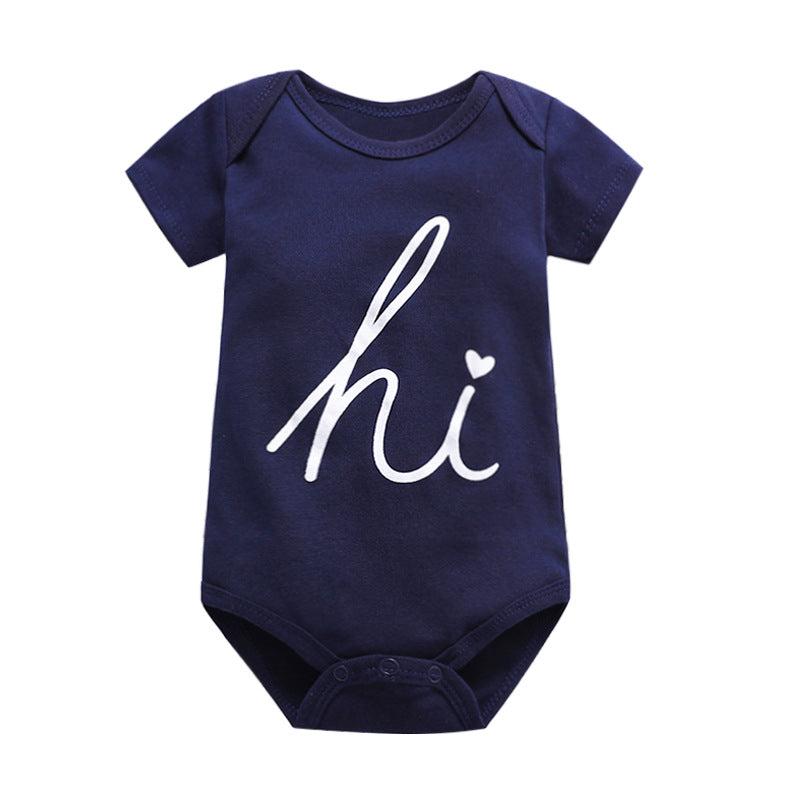 Cotton triangle baby jumpsuit