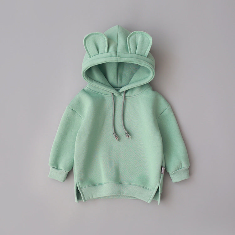 Cuddle Cub: Plush Fleece-Lined Hooded Hoodie for Toasty Tots