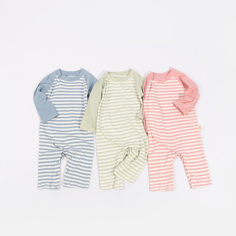 Partial breasted baby jumpsuit