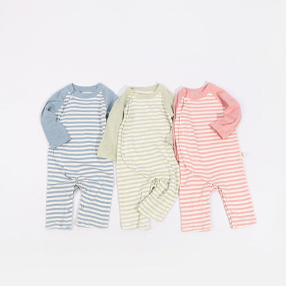 Partial breasted baby jumpsuit