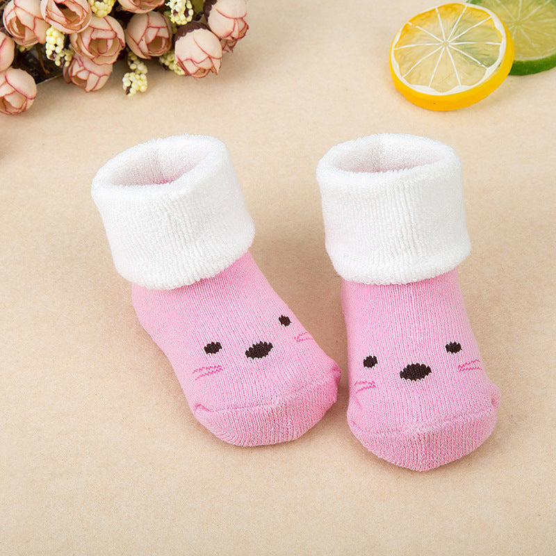 Baby cotton terry socks