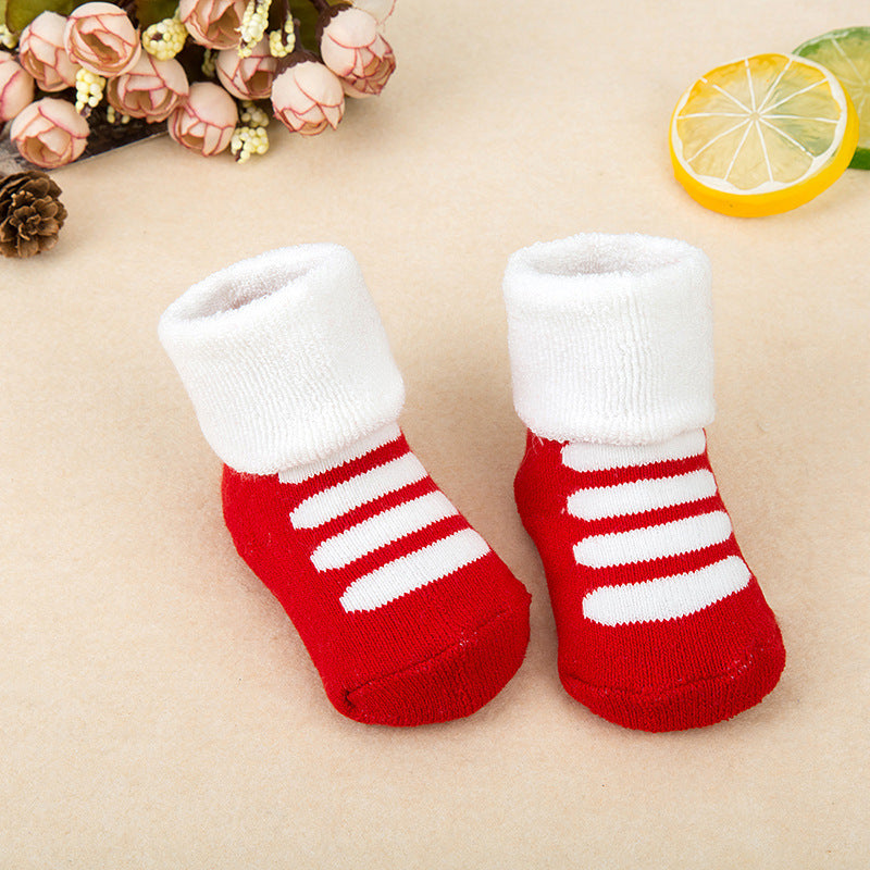 Baby cotton terry socks