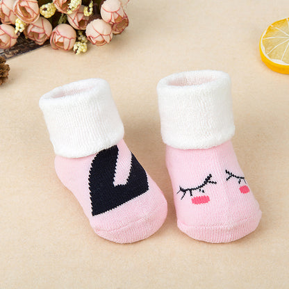 Baby cotton terry socks