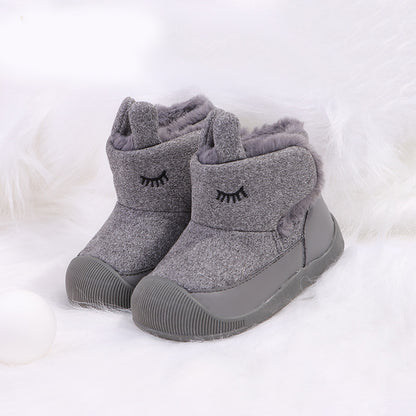 Frosty Frolic Velvet-Lined Children’s Snow Boots