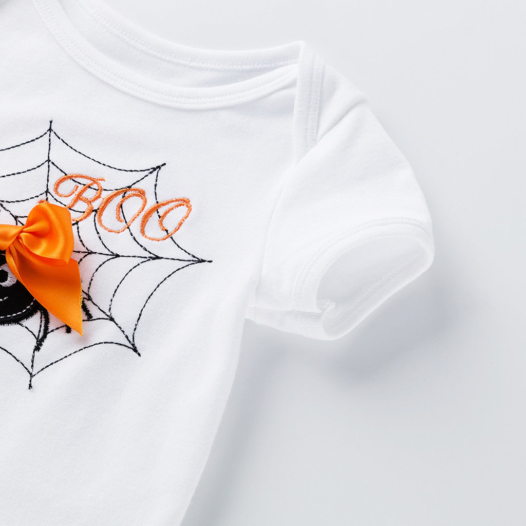 Little WebCrawler Embroidered Bodysuit