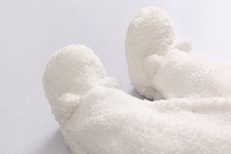 Snuggly Lamb Cotton-Padded Onesie for Newborns - Embrace Winter Warmth!