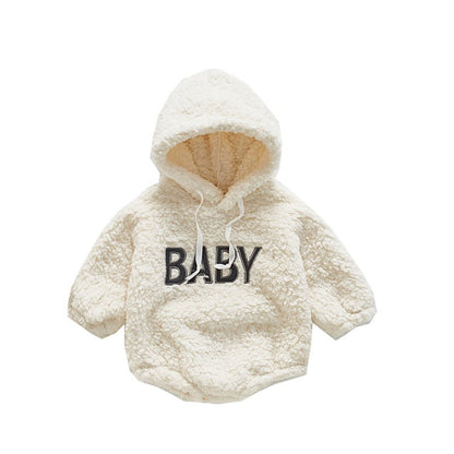 Alphabet Baby Robe Hooded Romper