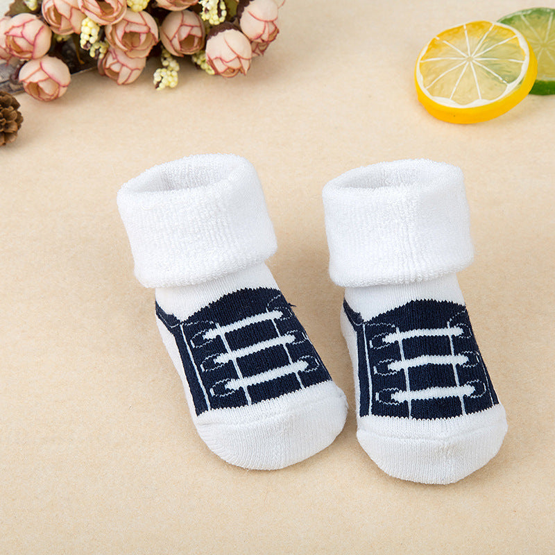 Baby cotton terry socks