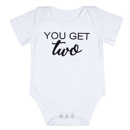 Twin baby jumpsuit