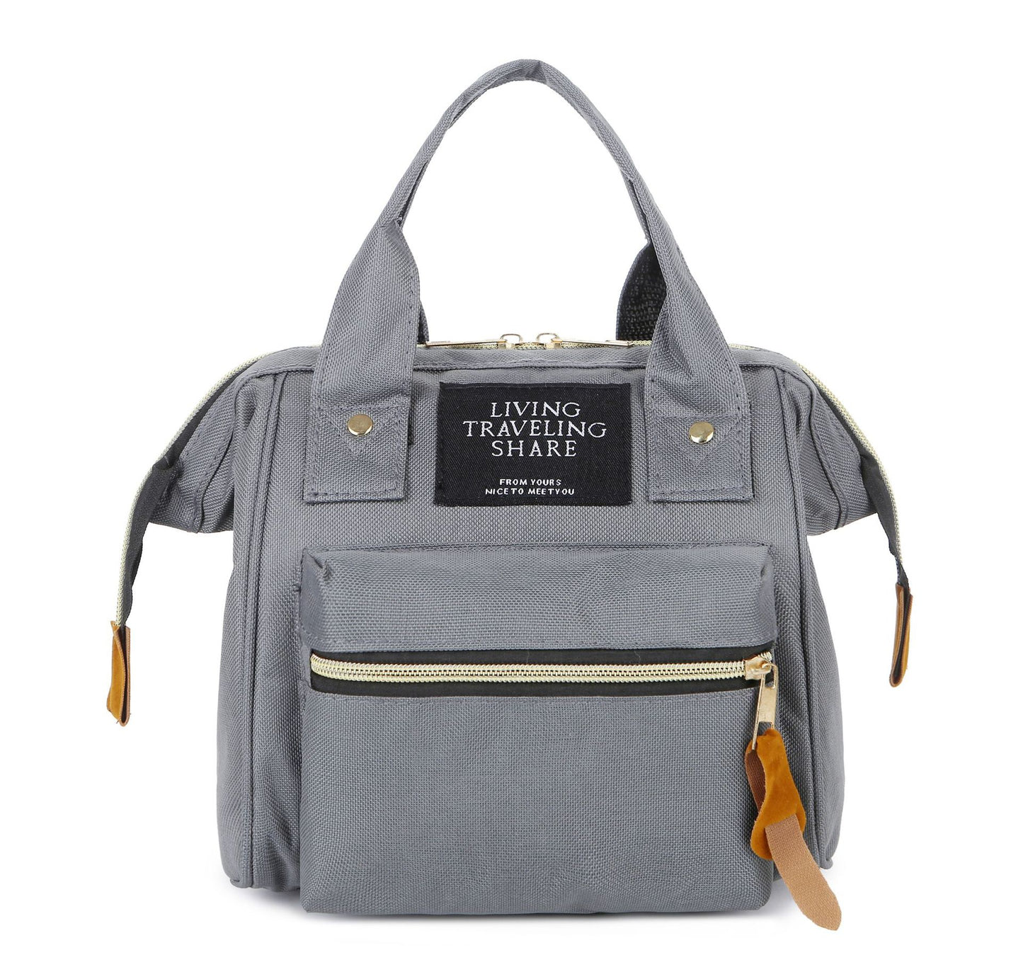 Mommy Chic Mini Backpack: Stylish Oxford Zip Shoulder Bag