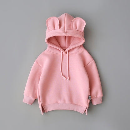 Cuddle Cub: Plush Fleece-Lined Hooded Hoodie for Toasty Tots