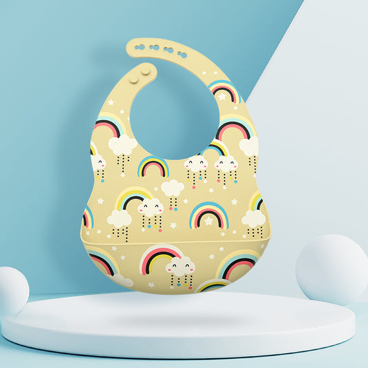 Silicone baby eating bib