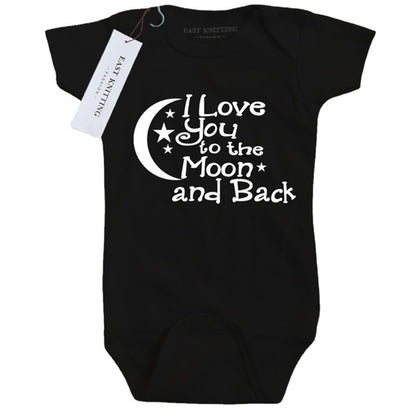 One-piece Romper Moon Star Letter Printing