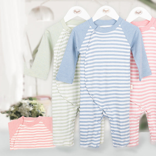 Partial breasted baby jumpsuit