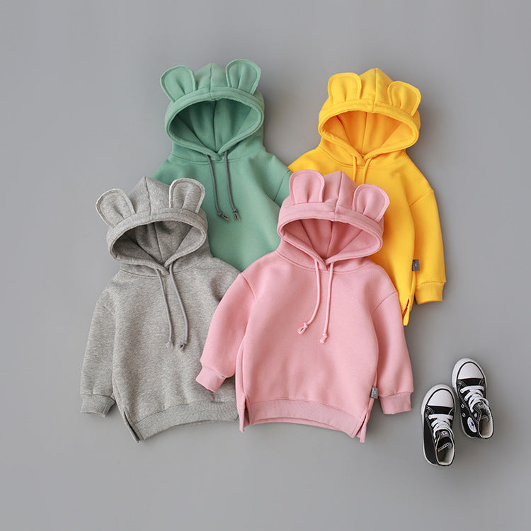 Cuddle Cub: Plush Fleece-Lined Hooded Hoodie for Toasty Tots